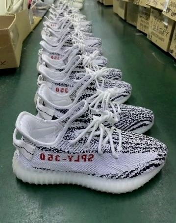 Yeezy 350 rep batch lined up before QC